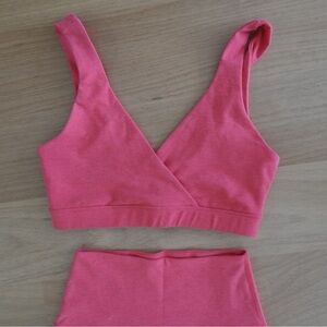 Beyond Yoga, both pieces size small, salmon colored, never worn but no tags